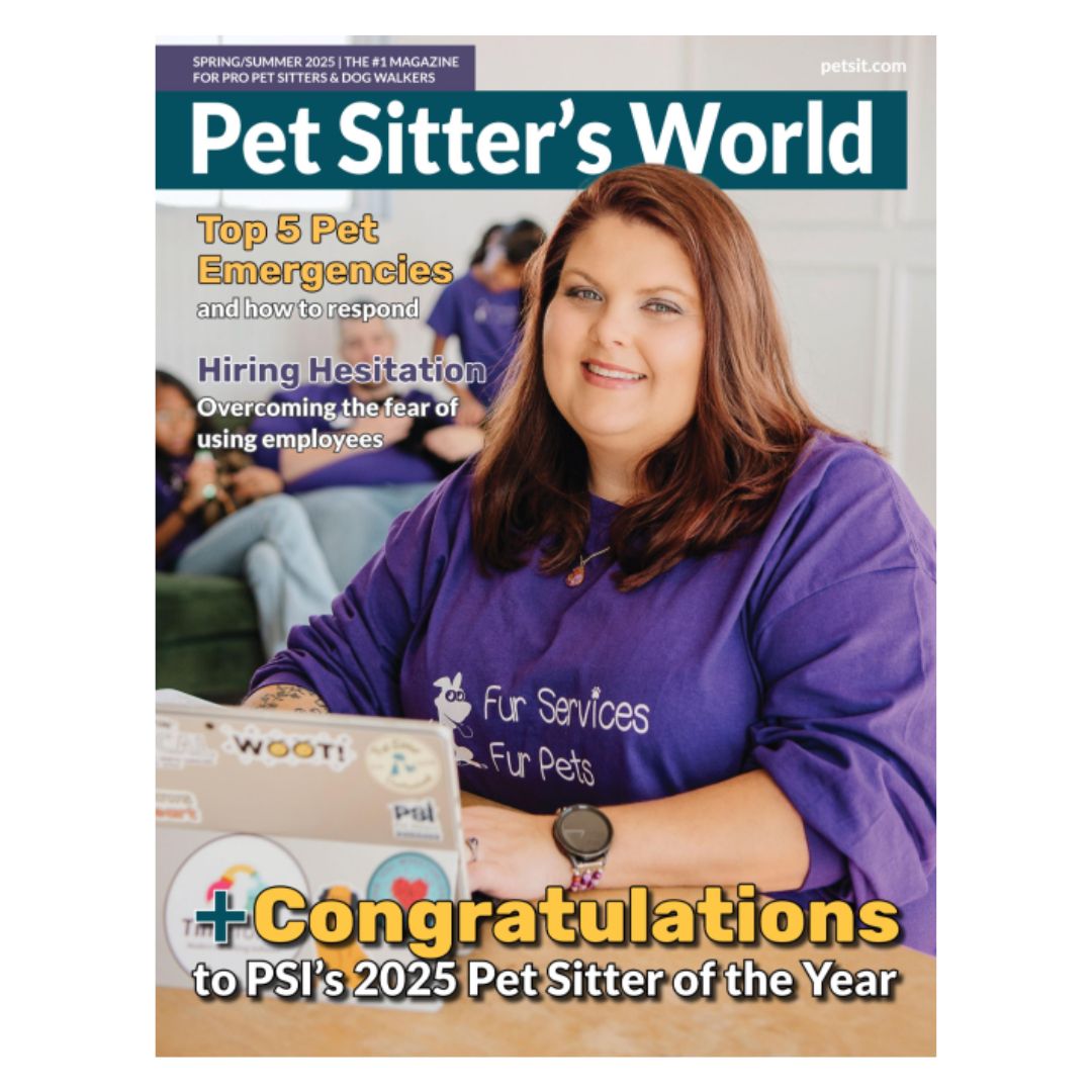 Jessica was featured on the cover of the Spring/Summer 2025 issue of&nbsp;Pet Sitter's World&nbsp;magazine.